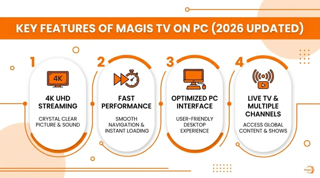 Key Features of Magis TV on PC (2026 Updated)