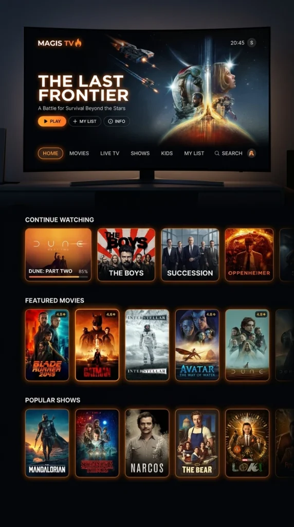 magis tv app screenshots