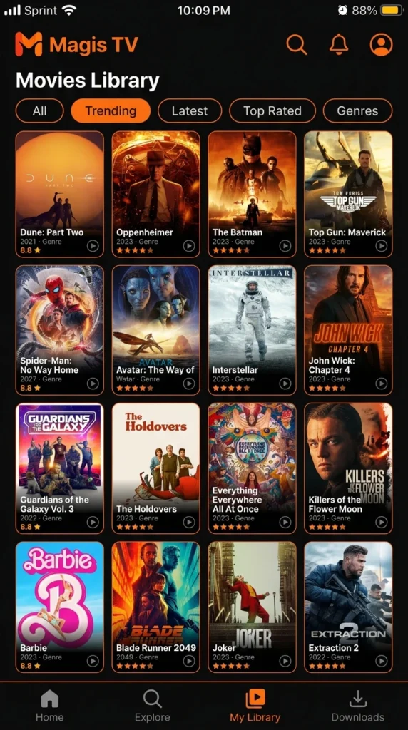 magis tv app screenshots